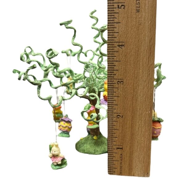 Mini Miniature Easter Tree Spring Eggs Decor Decoration Rabbit Bunny Easter VTG - Picture 12 of 13